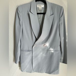 JONES NEW YORK Light Gray Petite Blazer